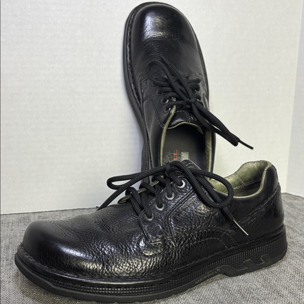 Merrell World Rambler Black Leather Oxfords Size 7